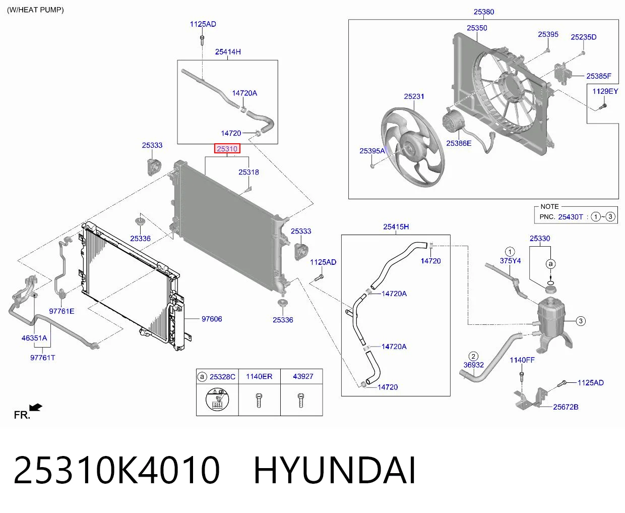 25310K4010 Hyundai/Kia Радіатор охолодження двигуна