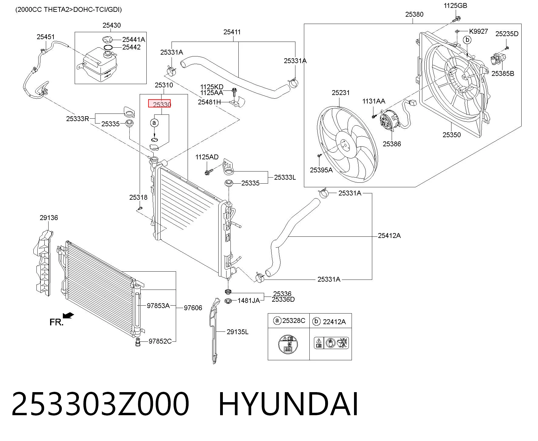 253303Z000 Hyundai/Kia Кришка / пробка радіатора
