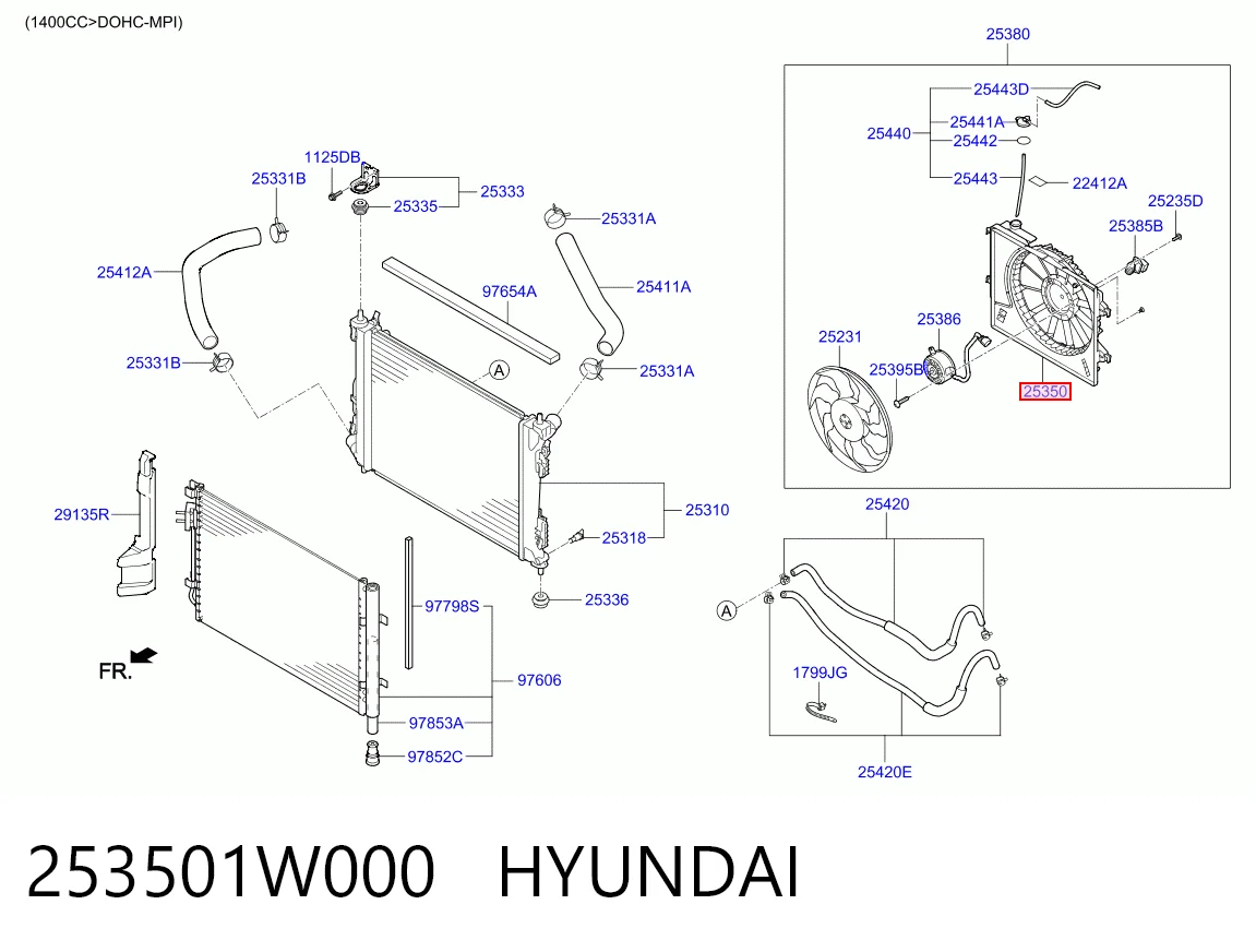 253501W000 Hyundai/Kia