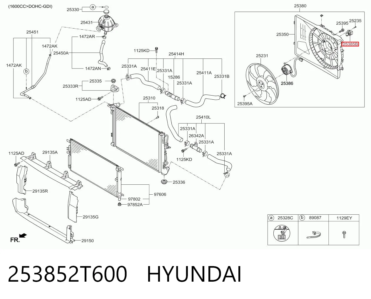 253852T600 Hyundai/Kia Регулятор оборотів вентилятора