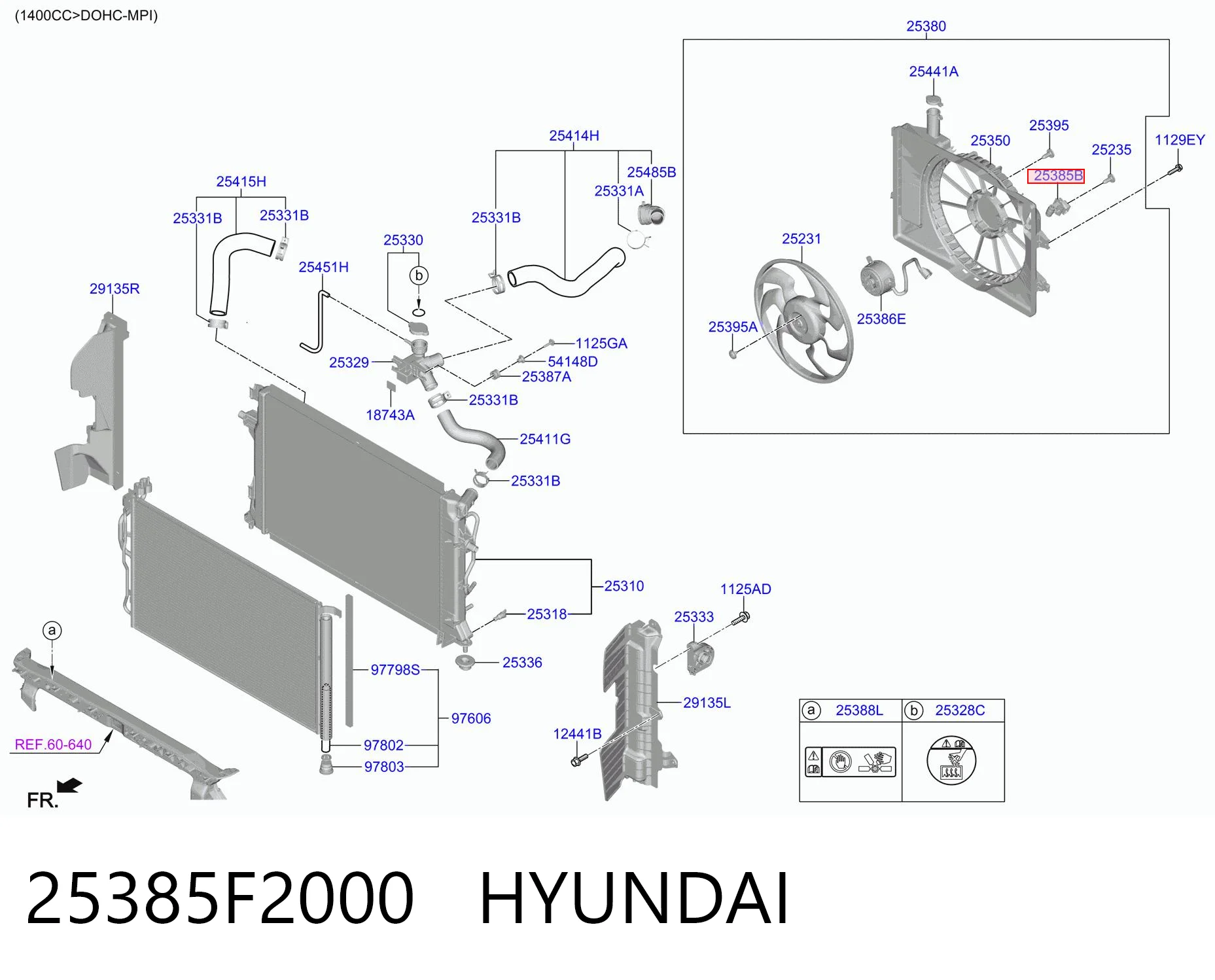25385F2000 Hyundai/Kia Регулятор оборотів пічки
