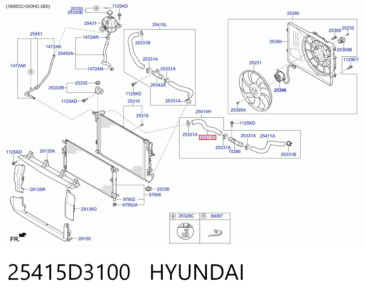 25415D3100 Hyundai/Kia