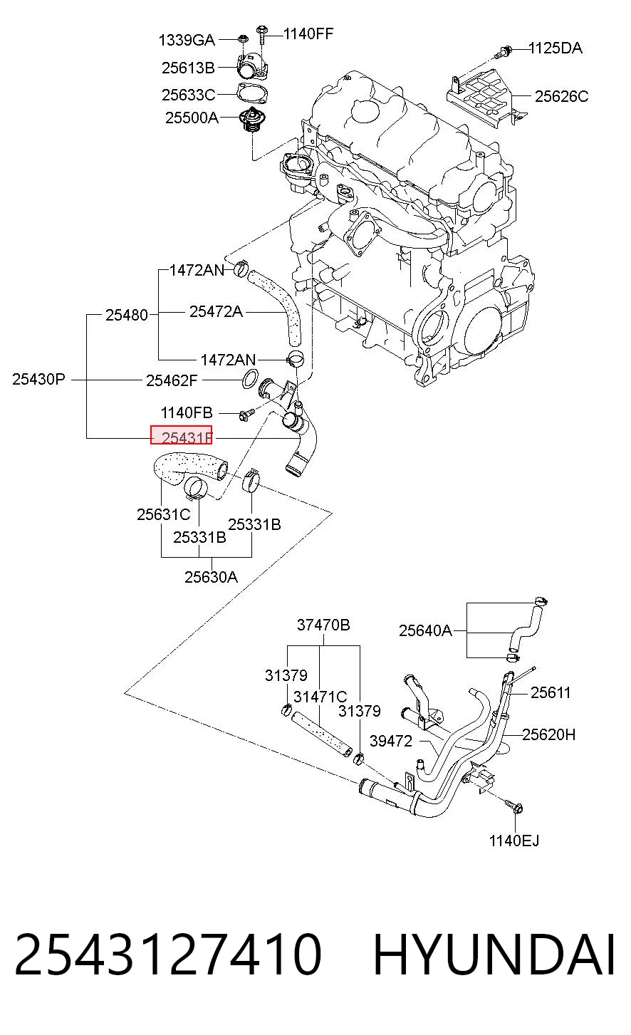 2543127410 Hyundai/Kia 