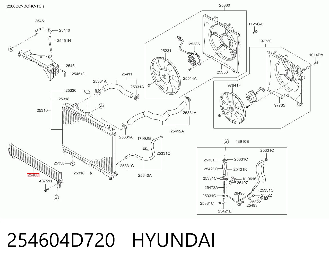 254604D720 Hyundai/Kia