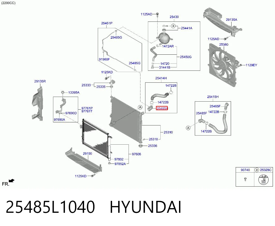 25485L1040 Hyundai/Kia 