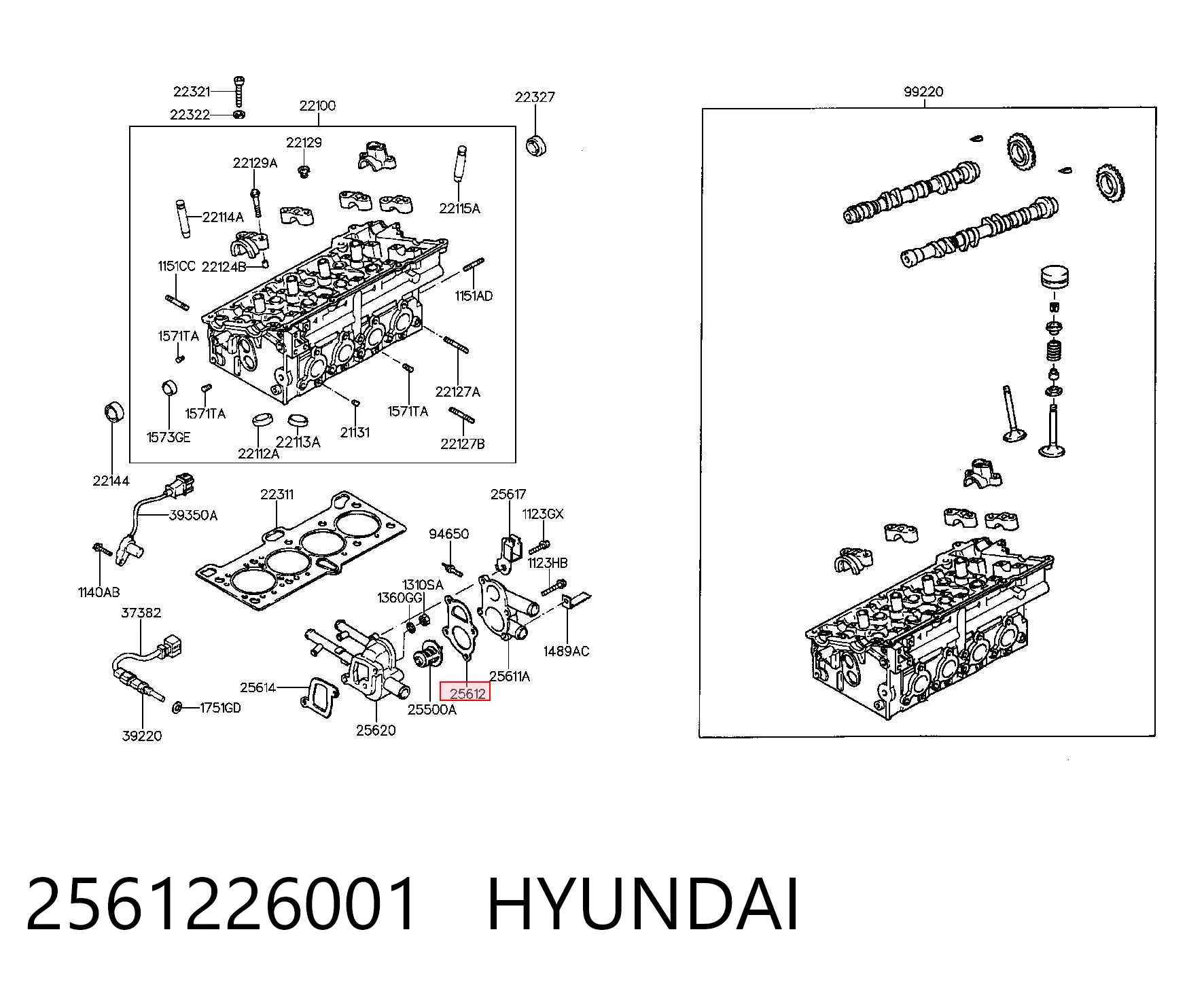 Прокладка термостата на Hyundai Coupe II GK