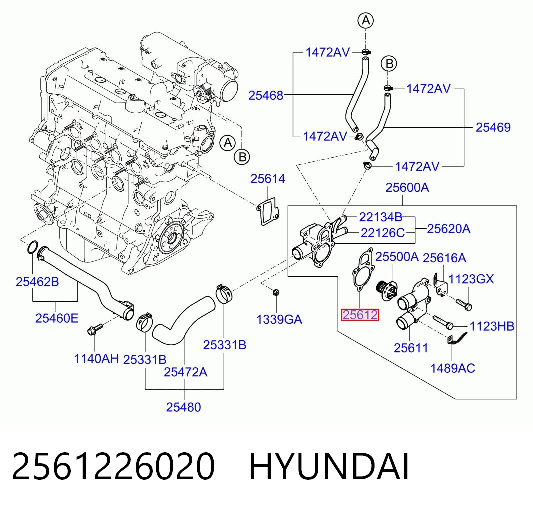 Прокладка термостата Hyundai Coupe II купе (GK) (2001 - 2006) ціна, від 5.41 USD