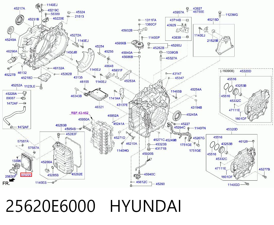 25620E6000 Hyundai/Kia Радіатор охолодження, АКПП