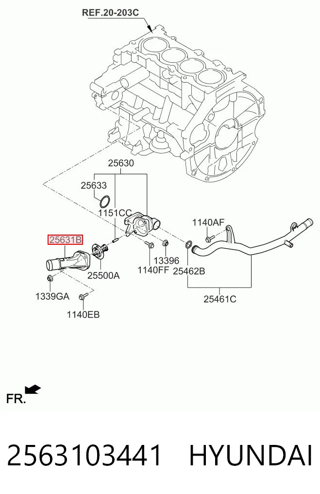 2563103441 Hyundai/Kia