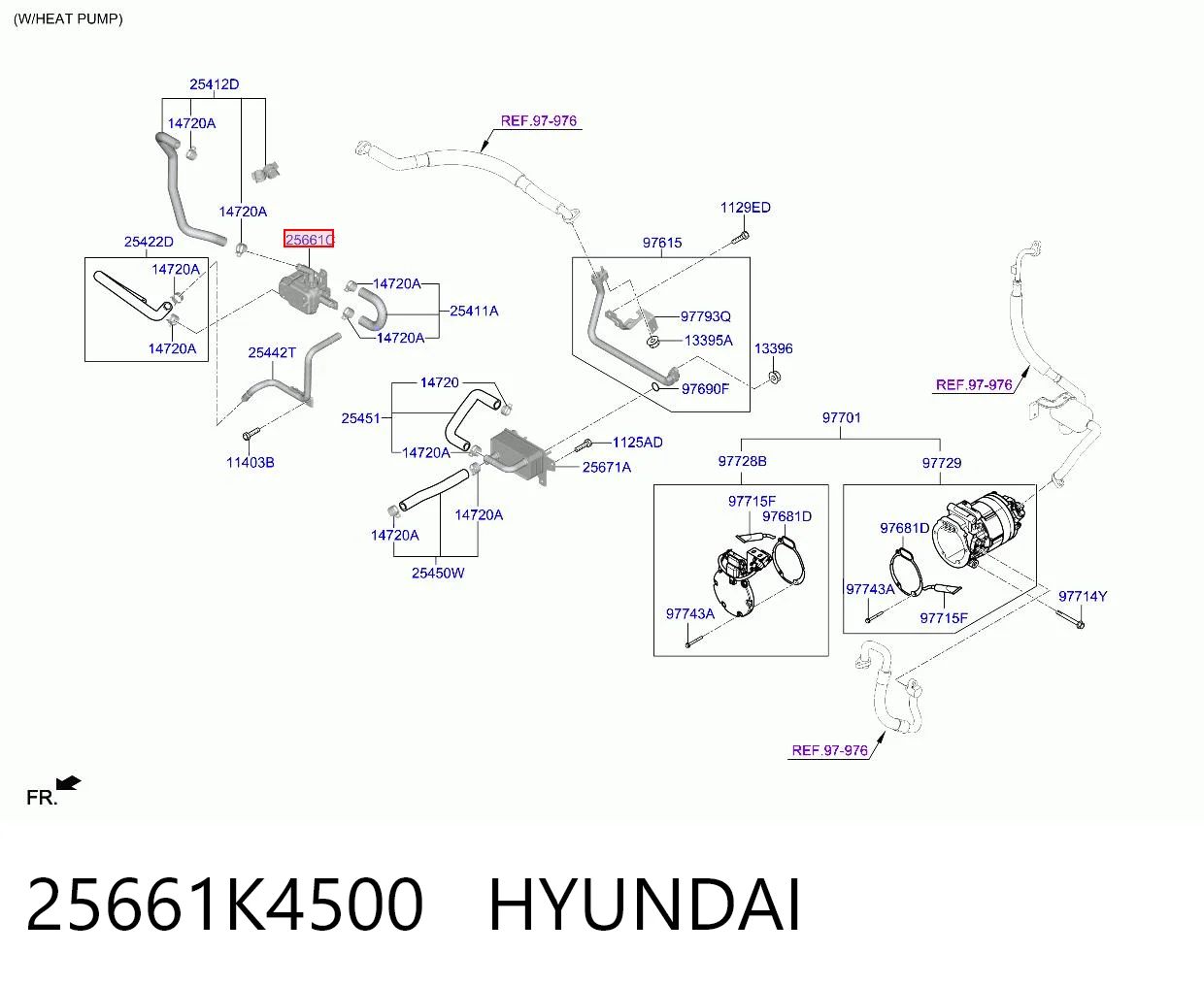 25661K4500 Hyundai/Kia Регулюючий клапан охолоджувальної рідини