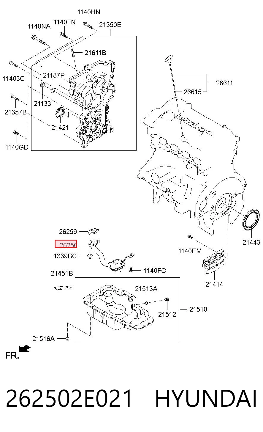 Маслоуловлювач на Hyundai I40 I VF