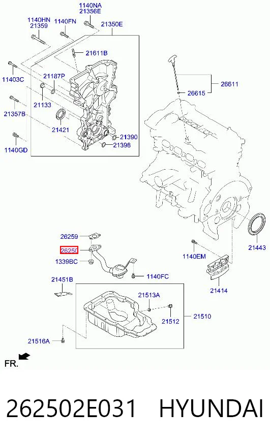 262502E031 Hyundai/Kia 