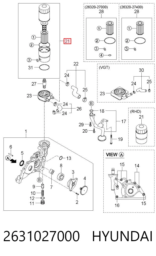 2631027000 Hyundai/Kia