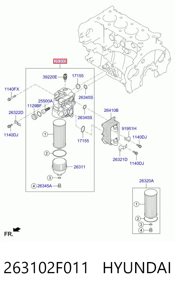 3J115058 AND Корпус маслофільтра