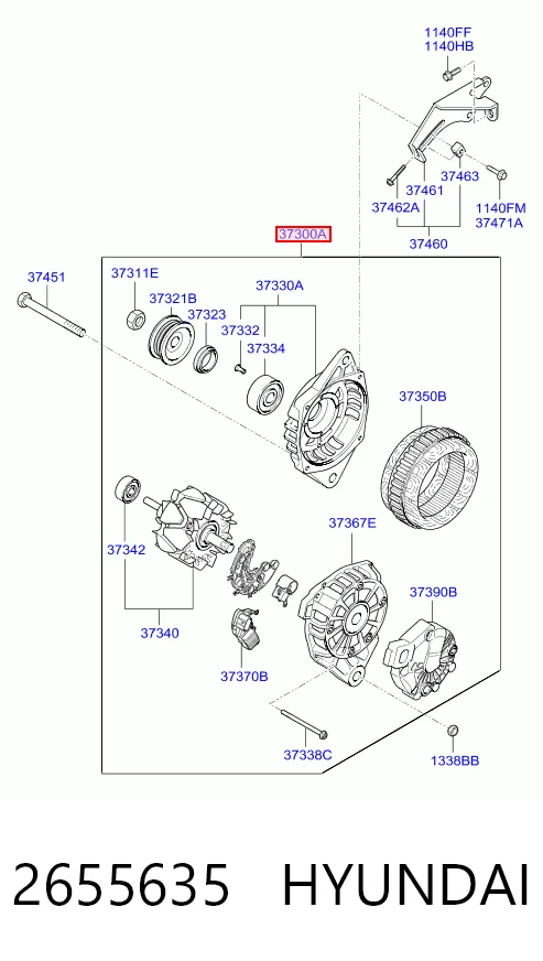 2655635 Hyundai/Kia Авто генератор