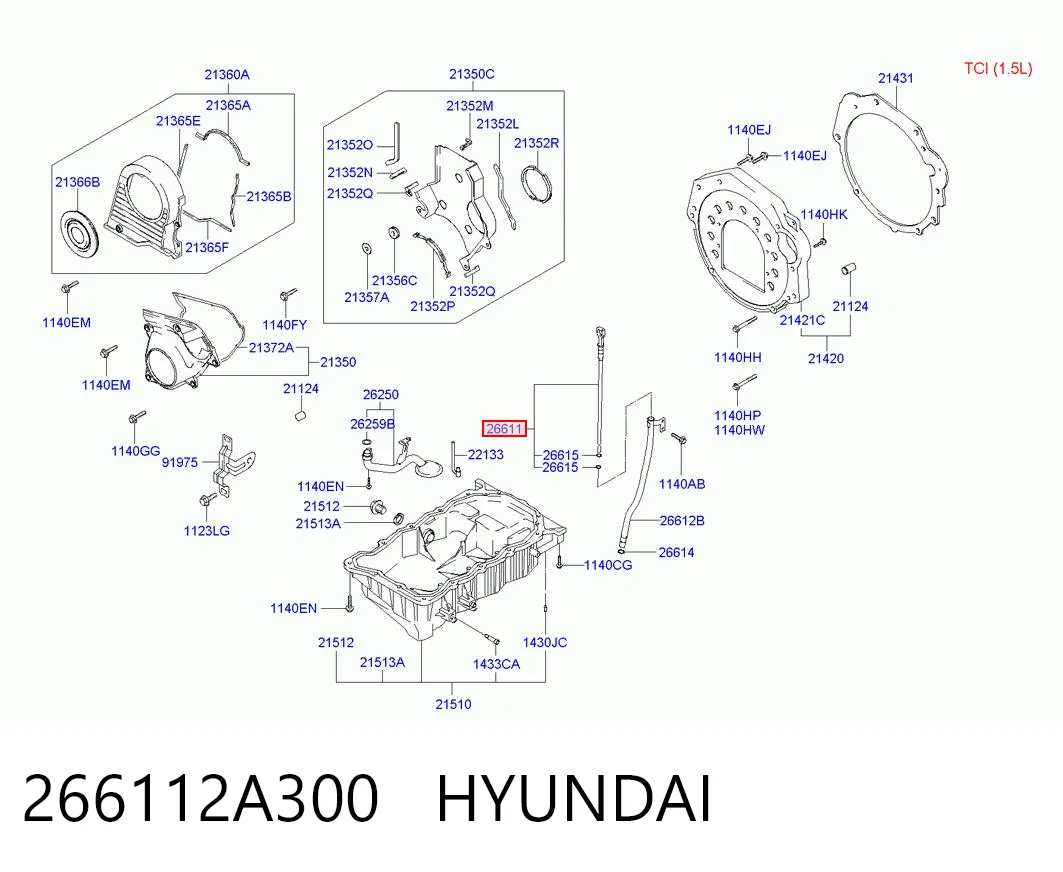 266112A300 Hyundai/Kia Покажчик рівня масла