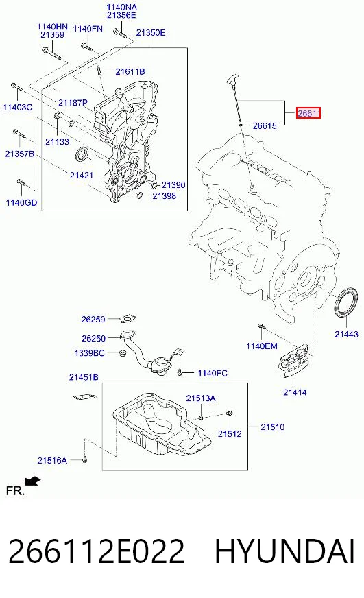 266112E022 Hyundai/Kia Покажчик рівня масла