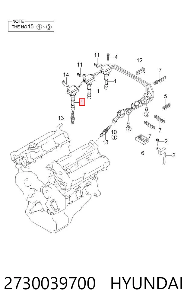 2730039700 Hyundai/Kia Котушка запалювання