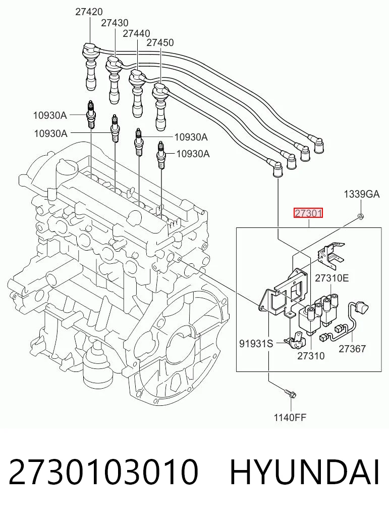 Котушка Hyundai I20 I