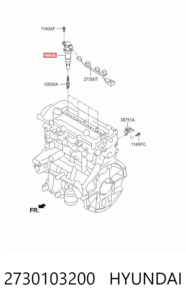 2730103200 Hyundai/Kia Котушка запалювання