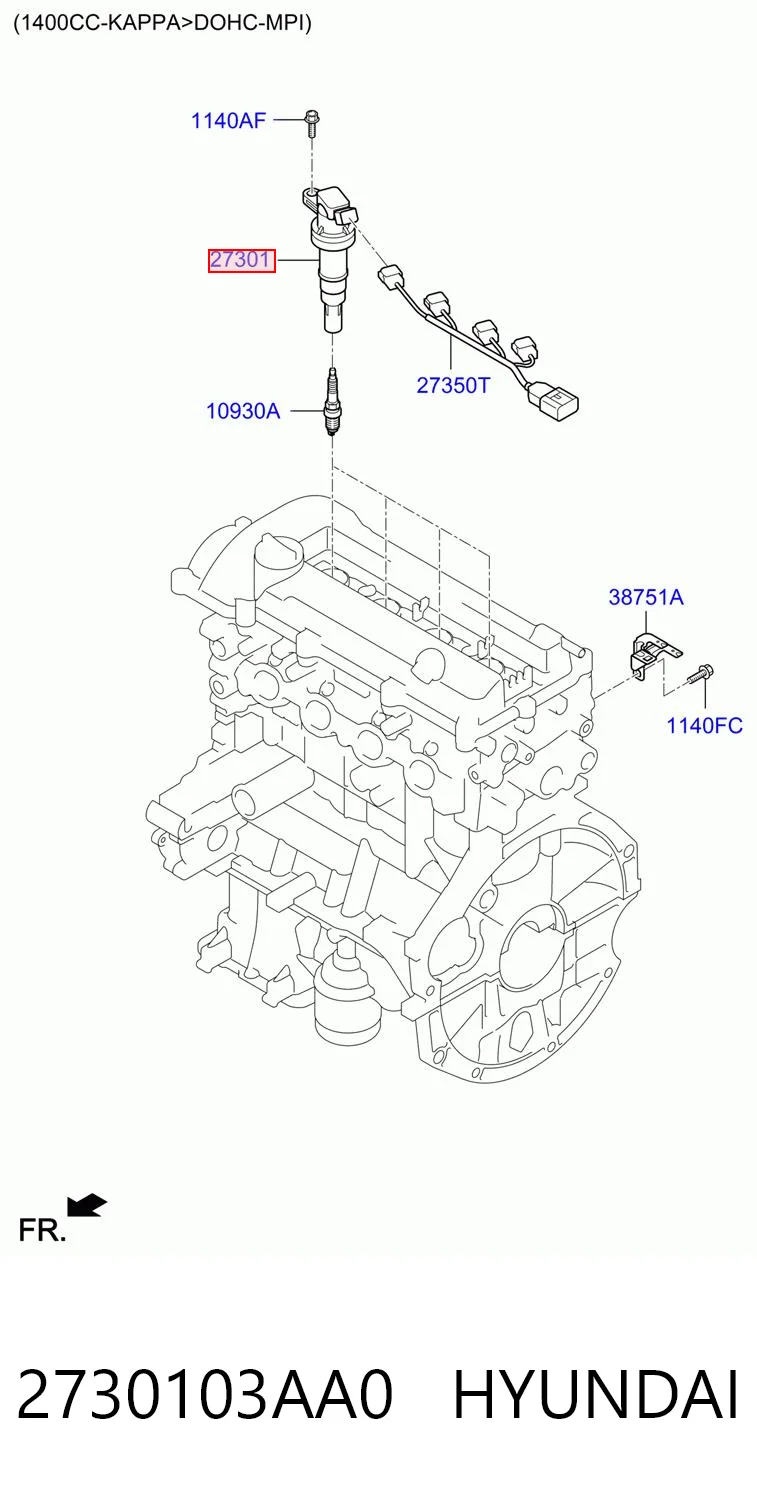 2730103AA0 Hyundai/Kia Котушка запалювання