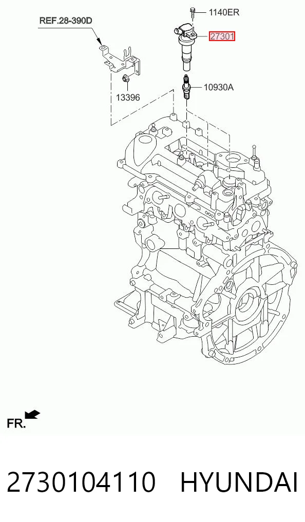 2730104110 Hyundai/Kia Котушка запалювання