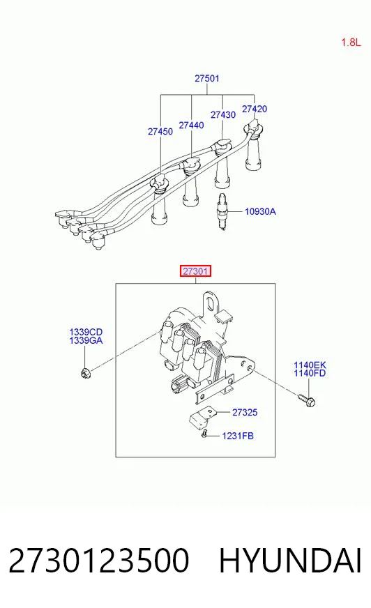 Купити Котушка запалювання Hyundai Matrix  FC