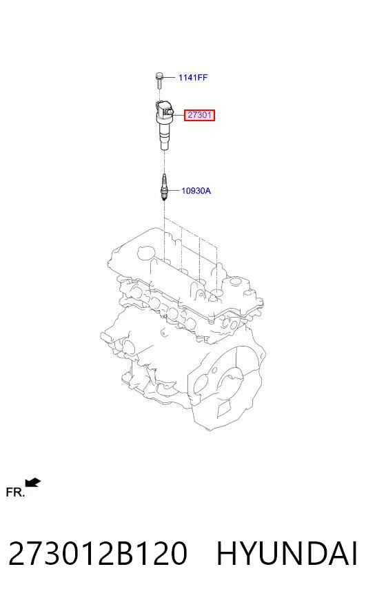 273012B120 Hyundai/Kia Котушка запалювання