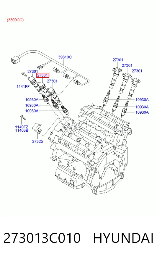 273013C010 Hyundai/Kia Котушка запалювання
