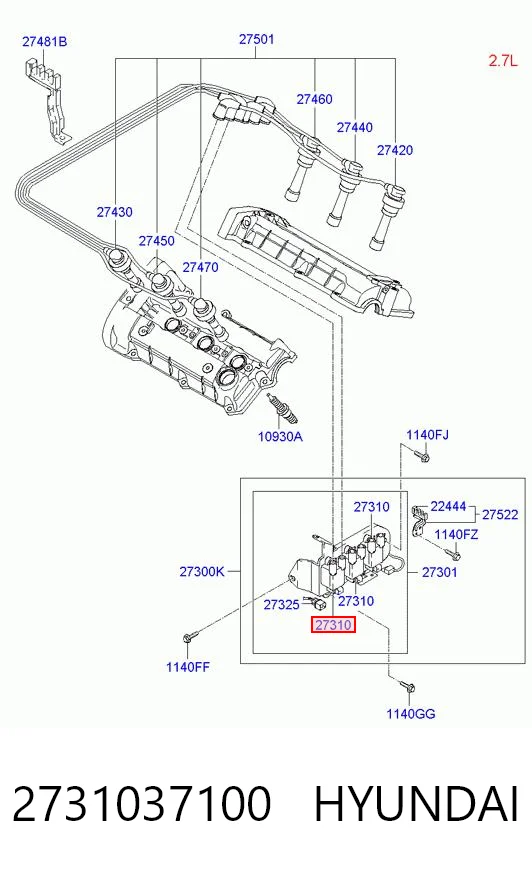 Котушка Hyundai Trajet 