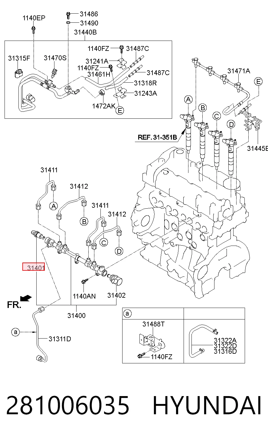 281006035 Hyundai/Kia Манометри