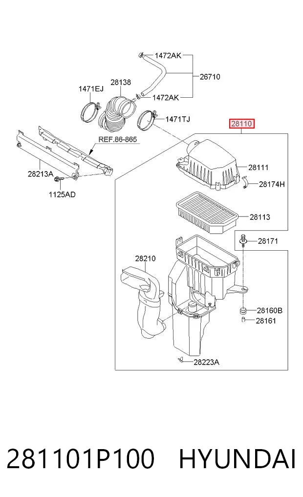 281101P100 Hyundai/Kia
