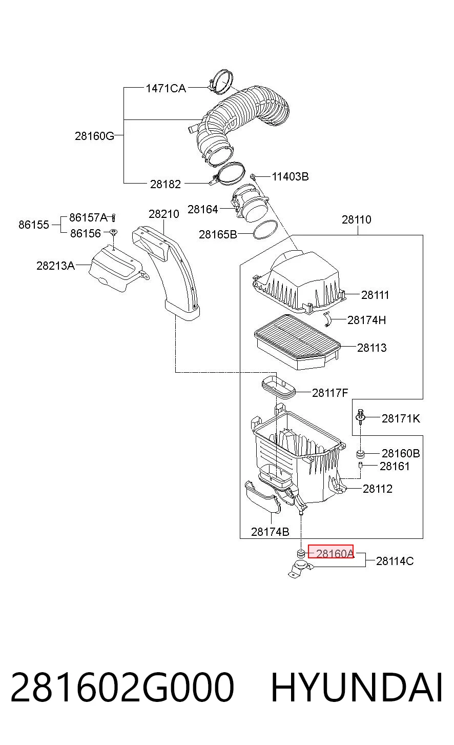281602G000 Hyundai/Kia 