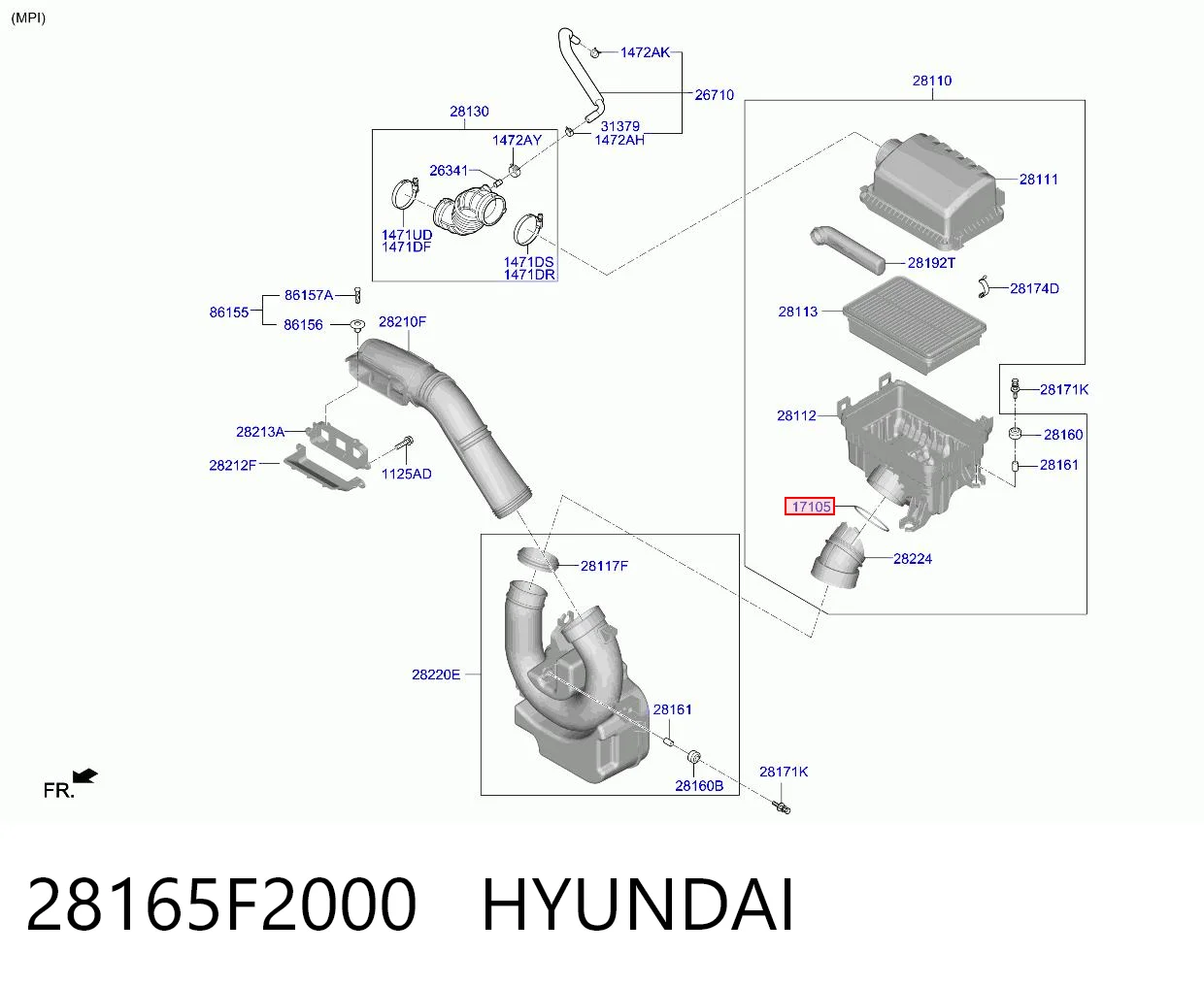 28165F2000 Hyundai/Kia