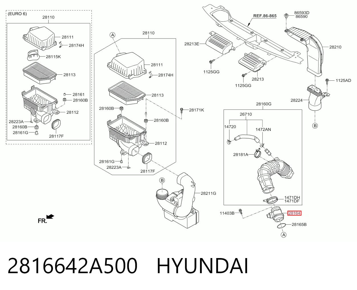 Датчик витрати повітря на KIA Rio II JB