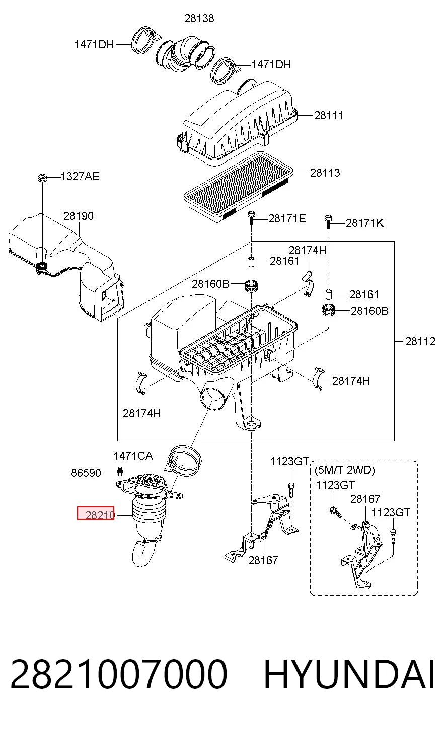 2821007000 Hyundai/Kia