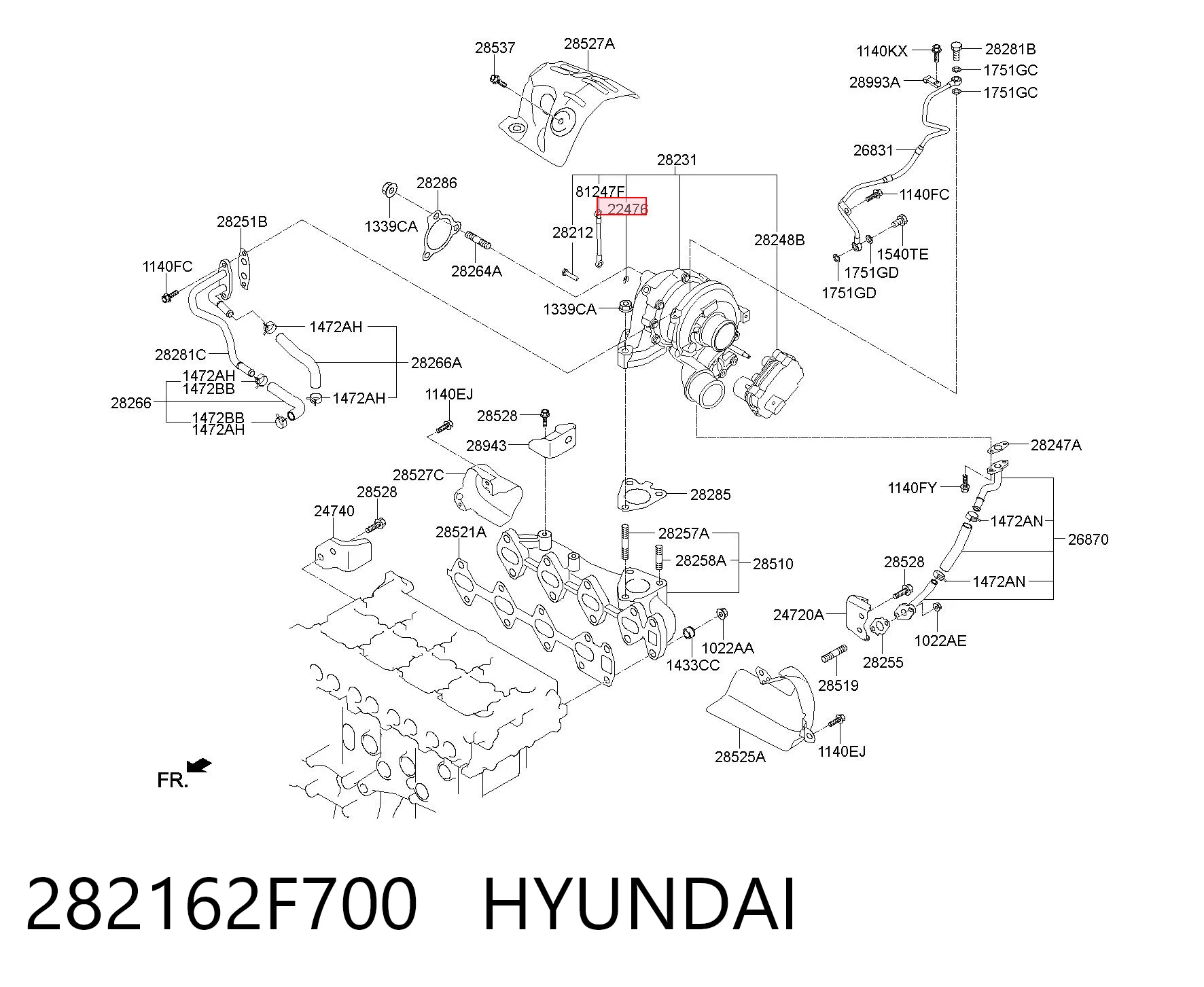 282162F700 Hyundai/Kia