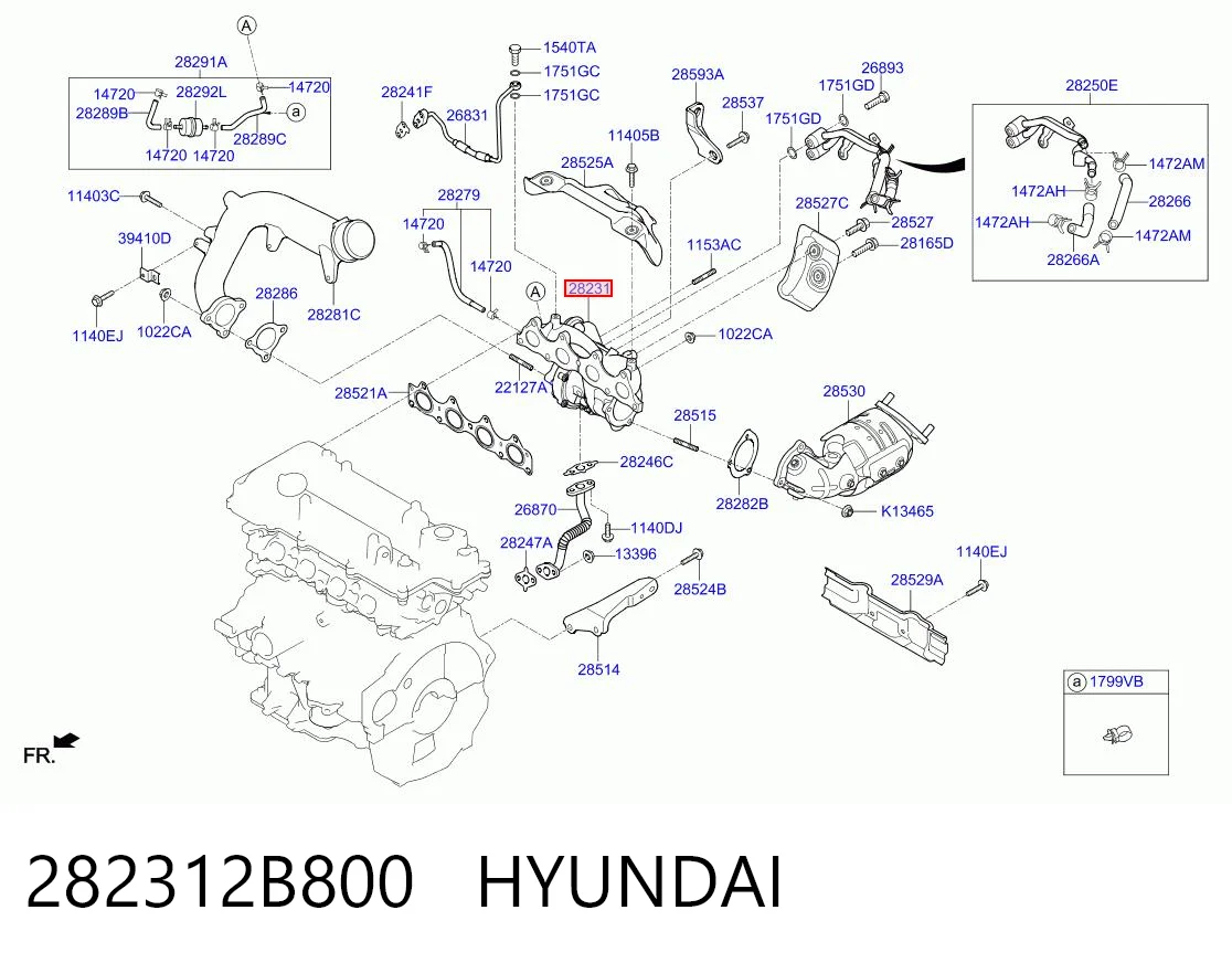 282312B800 Hyundai/Kia Турбонаддув