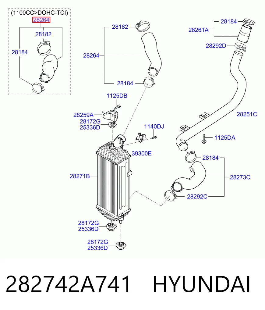 Шланг/патрубок интеркуллера T13515 Gros