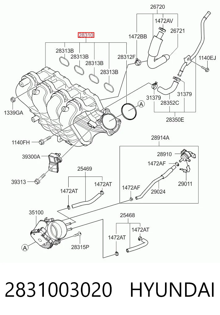 2831003020 Hyundai/Kia