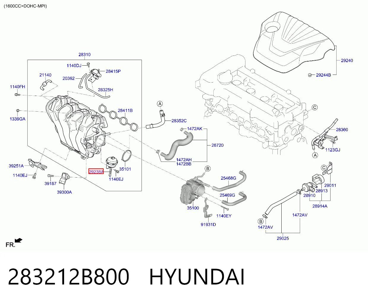 283212B800 Hyundai/Kia 