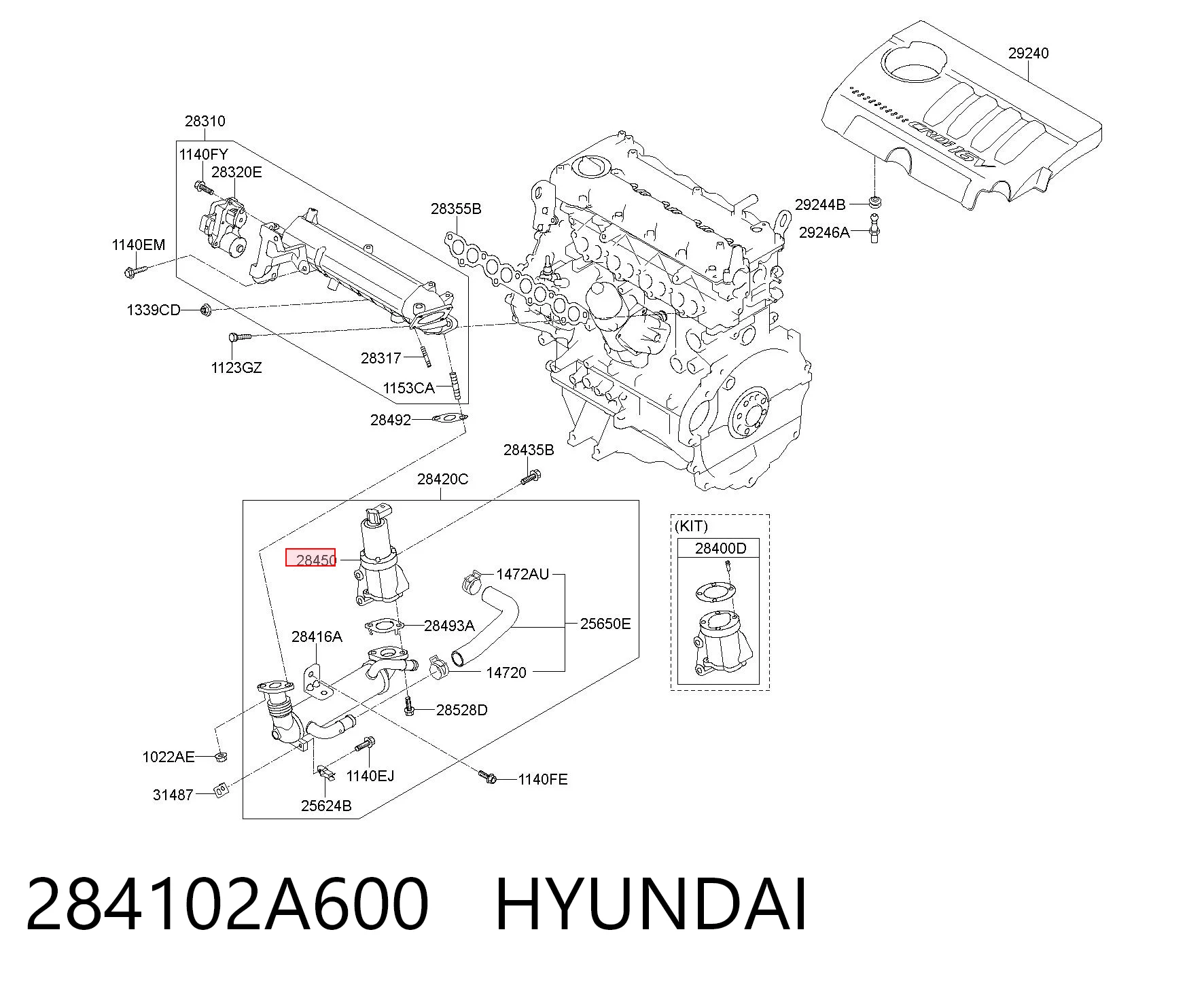Купити Клапан ЄГР Hyundai I30  GDH