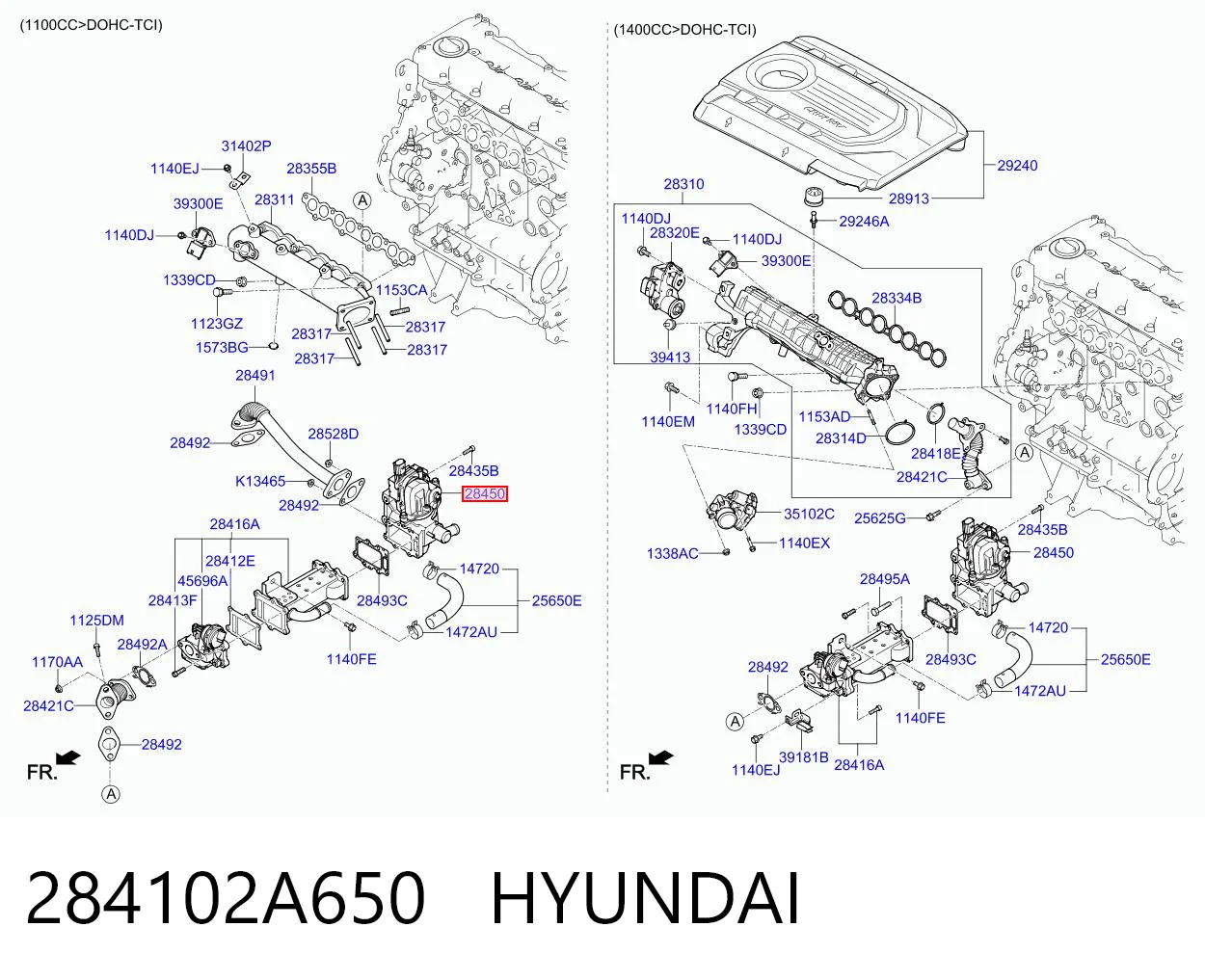 284102A650 Hyundai/Kia