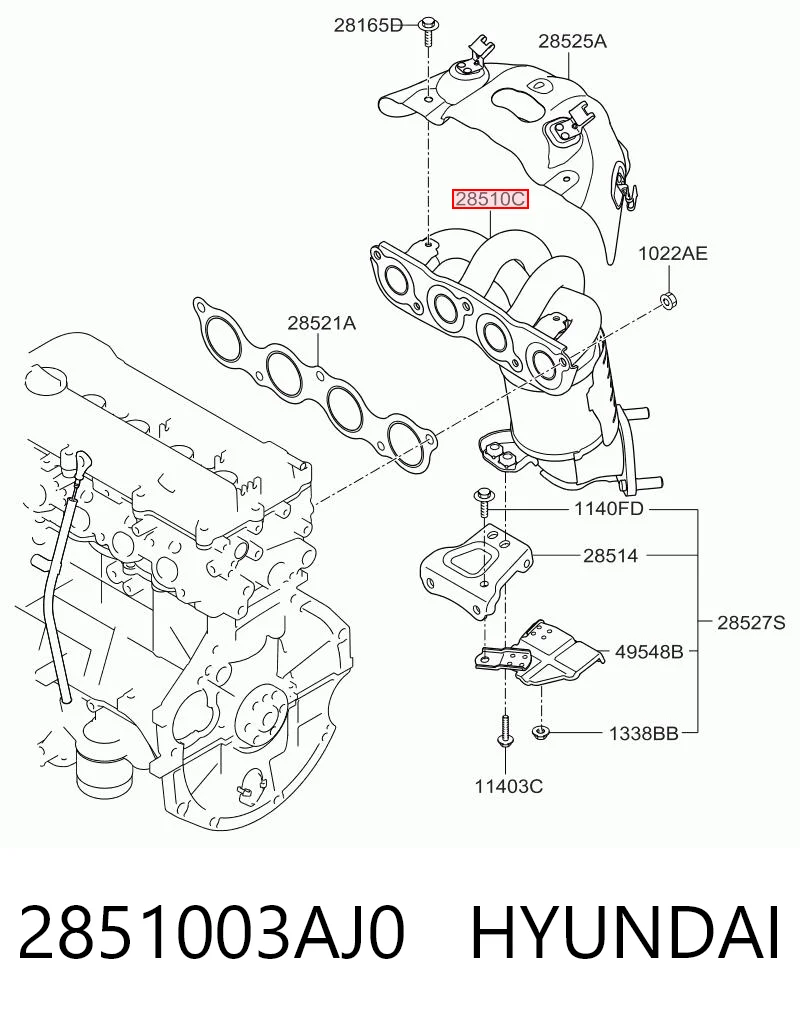 Конвертор-каталізатор (каталітичний нейтралізатор) Hyundai I30 хетчбек (GDH) (2012 - 2016) ціна, від 291.57 USD