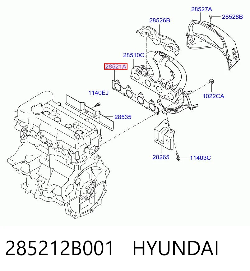 Прокладка випускного колектора KAP KM0401045MT ціна, від 8.11 USD