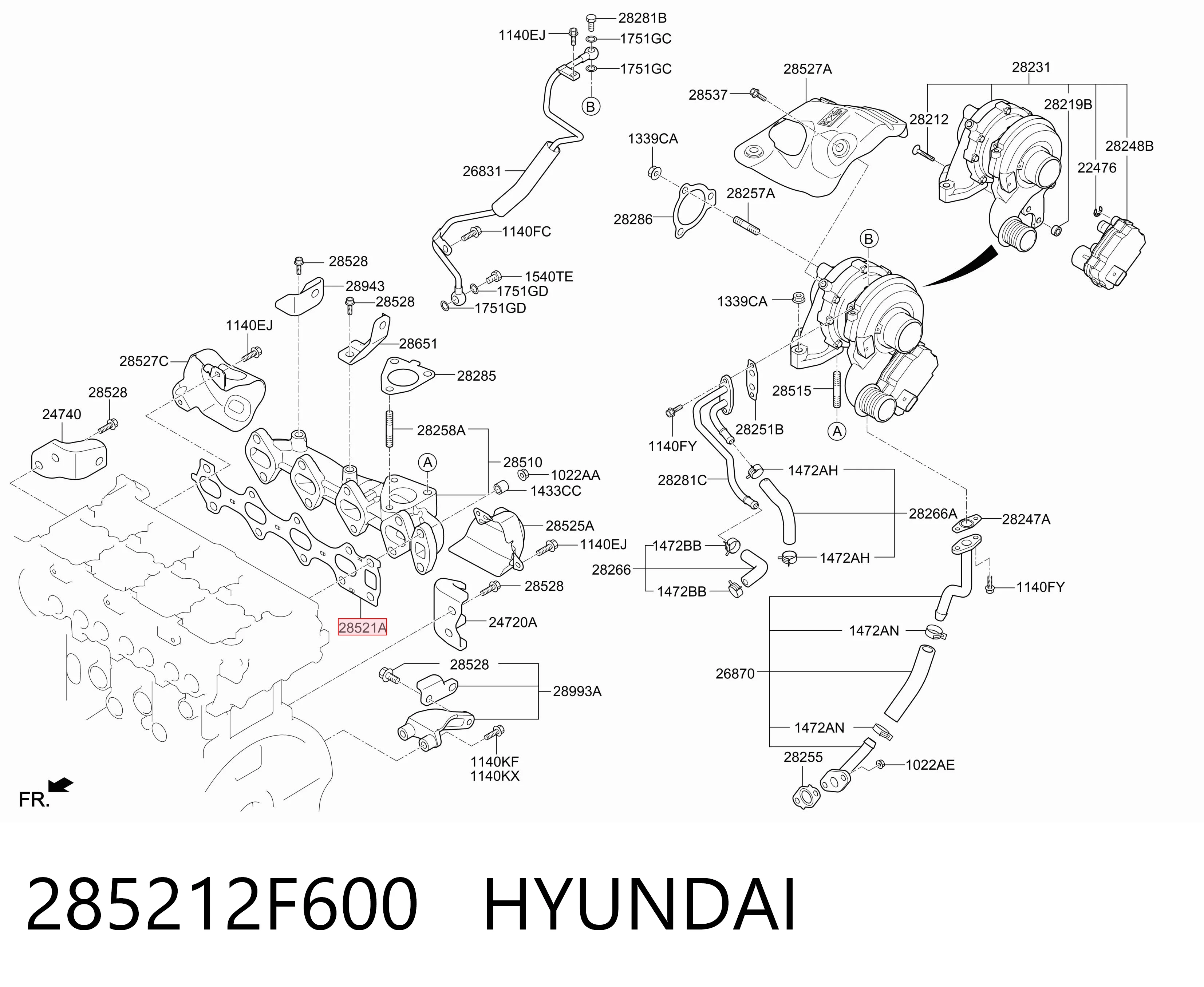 Купити KM0401048MT KAP Прокладка колектора
