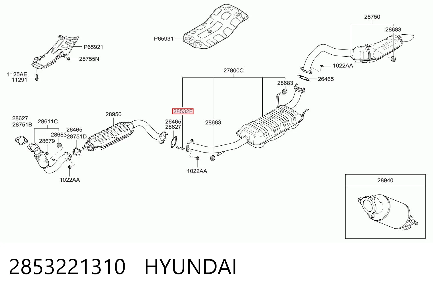 2853221310 Hyundai/Kia 