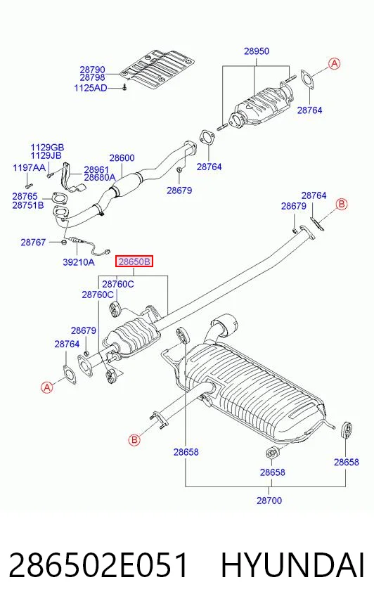 Колектор випускний Hyundai Tucson I