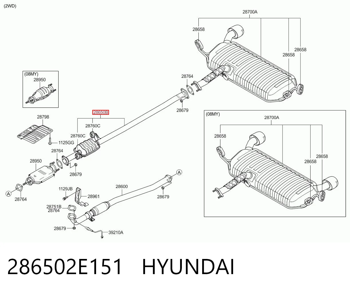  Випускний колектор Hyundai Tucson 1