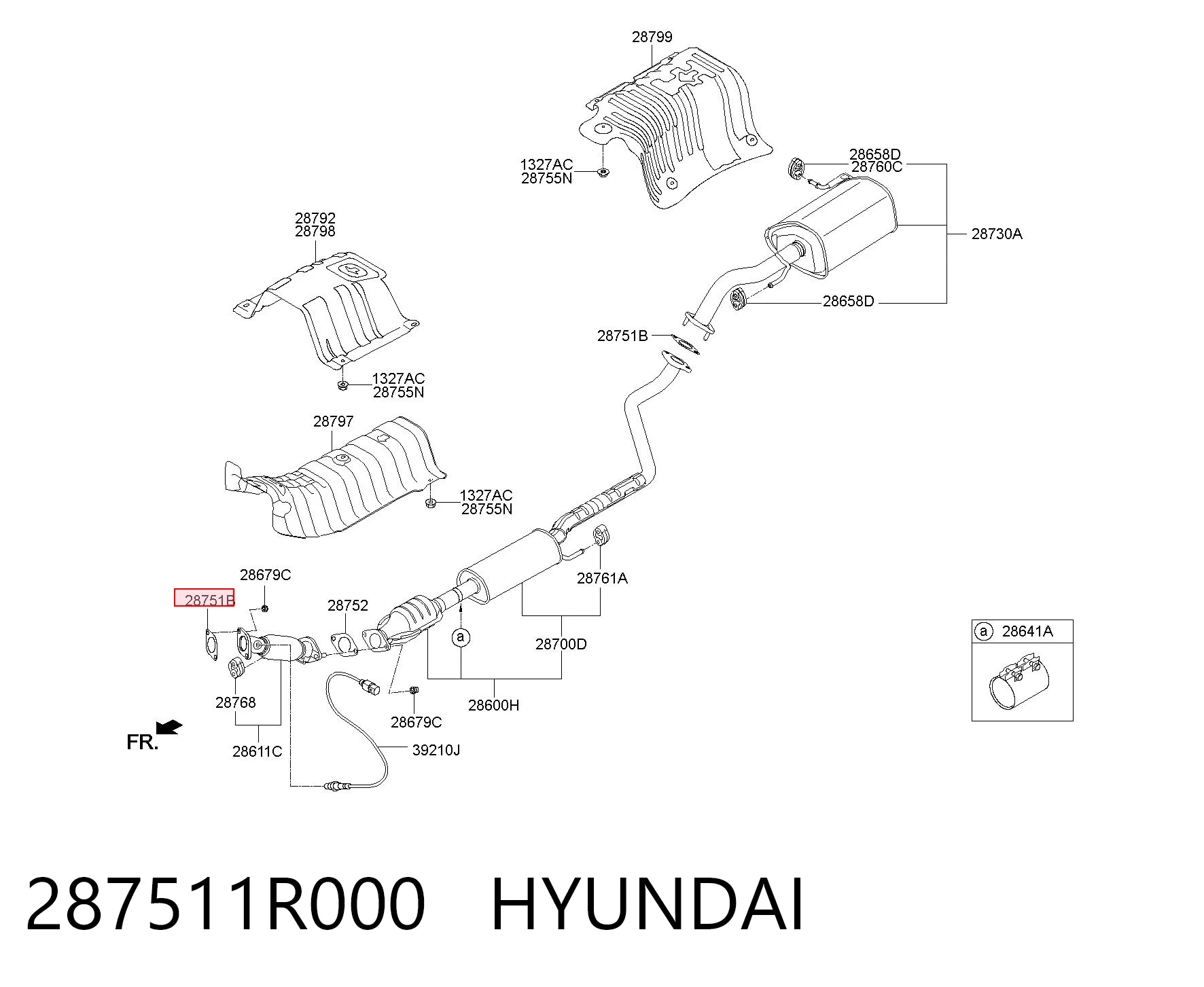 287511R000 Chrysler Прокладка штанів